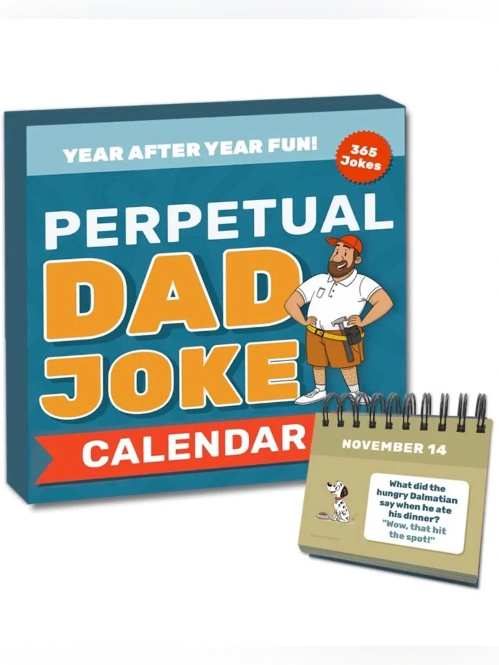 Dad Joke Calendar | 365 Funny Jokes Perpetual Desk Calendar Gift